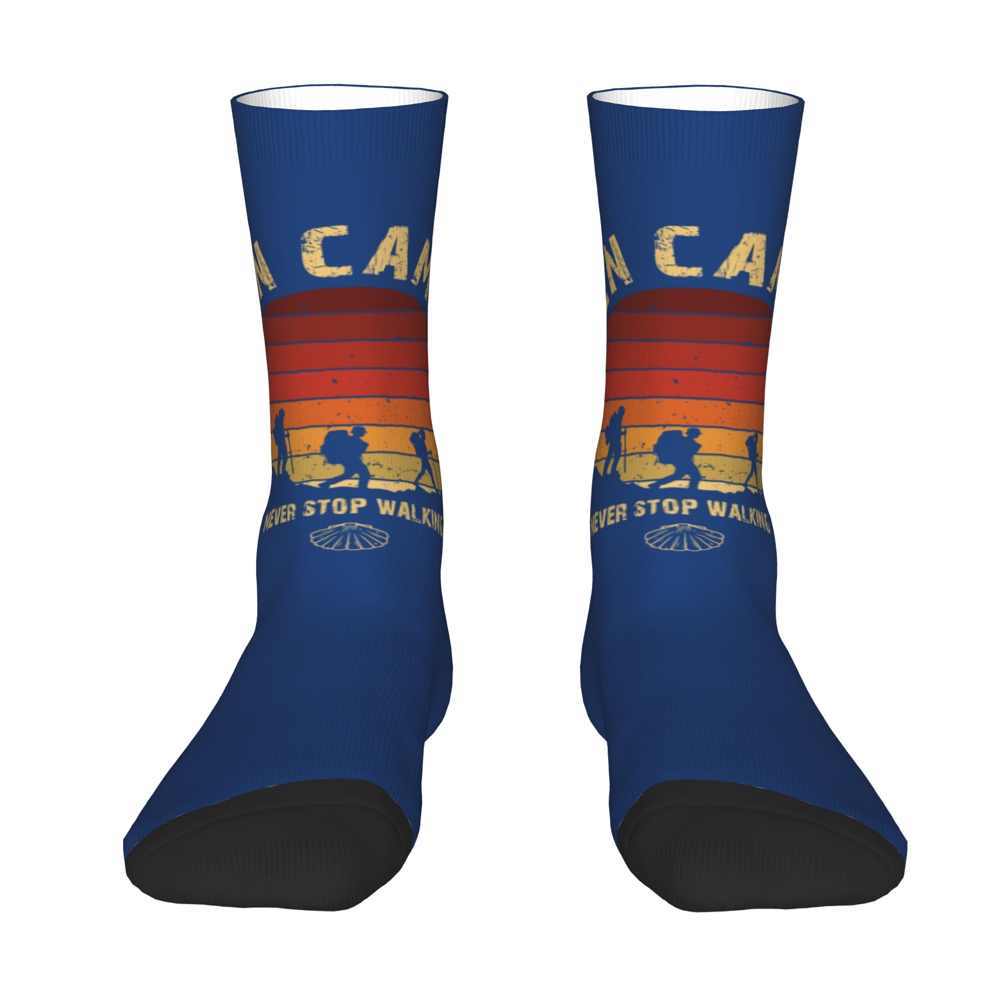 Dress Sock Men - Chaussettes de randonnée personnalisées, motif vintage