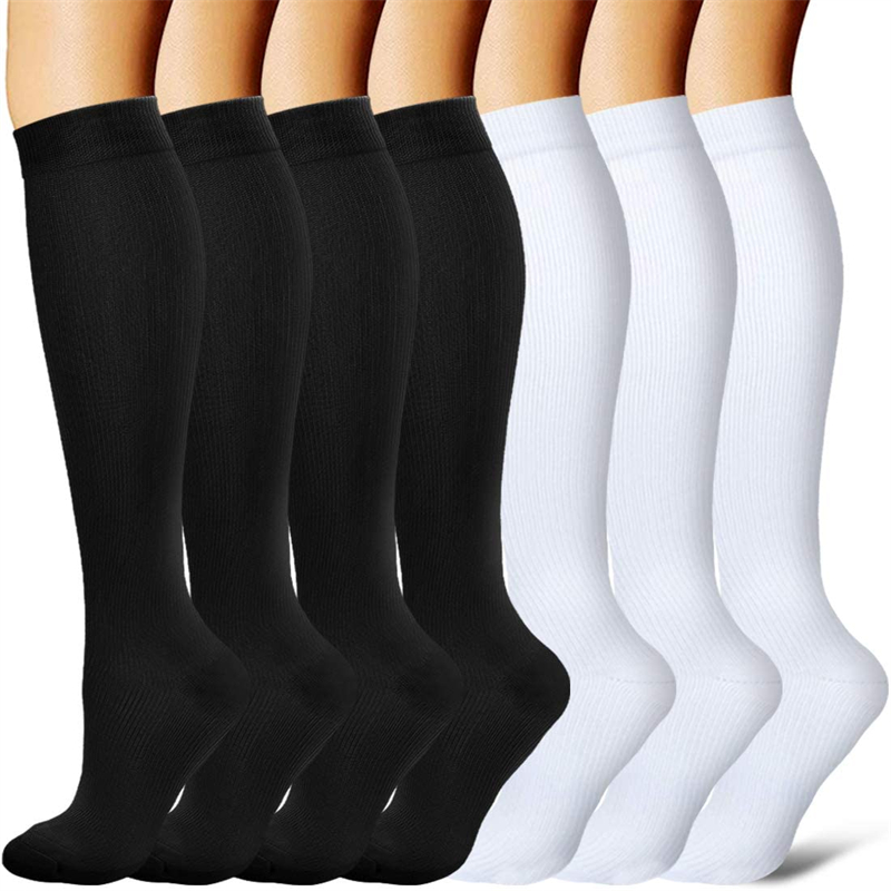 Knee High Sock Women - 7 paires de chaussettes de compression