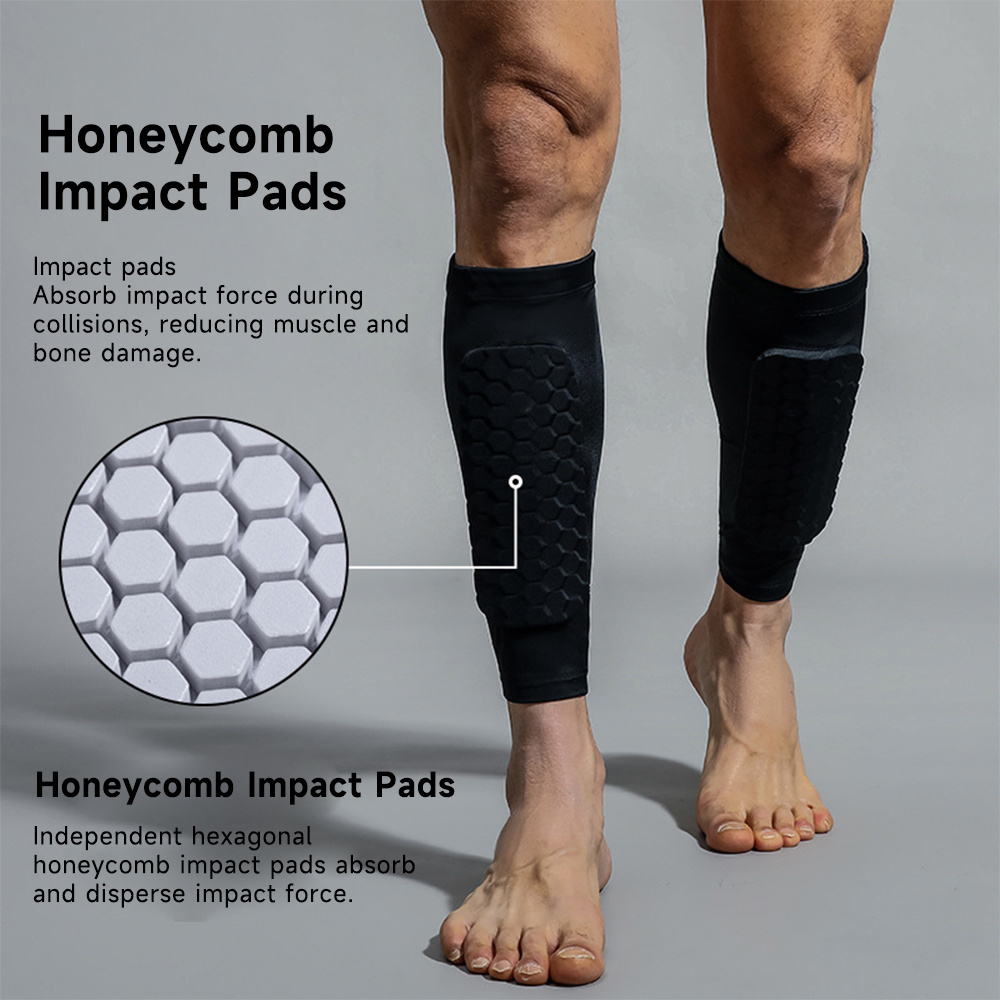Compression Sleeve Calf - Protège-tibia de Football épais, manchon de