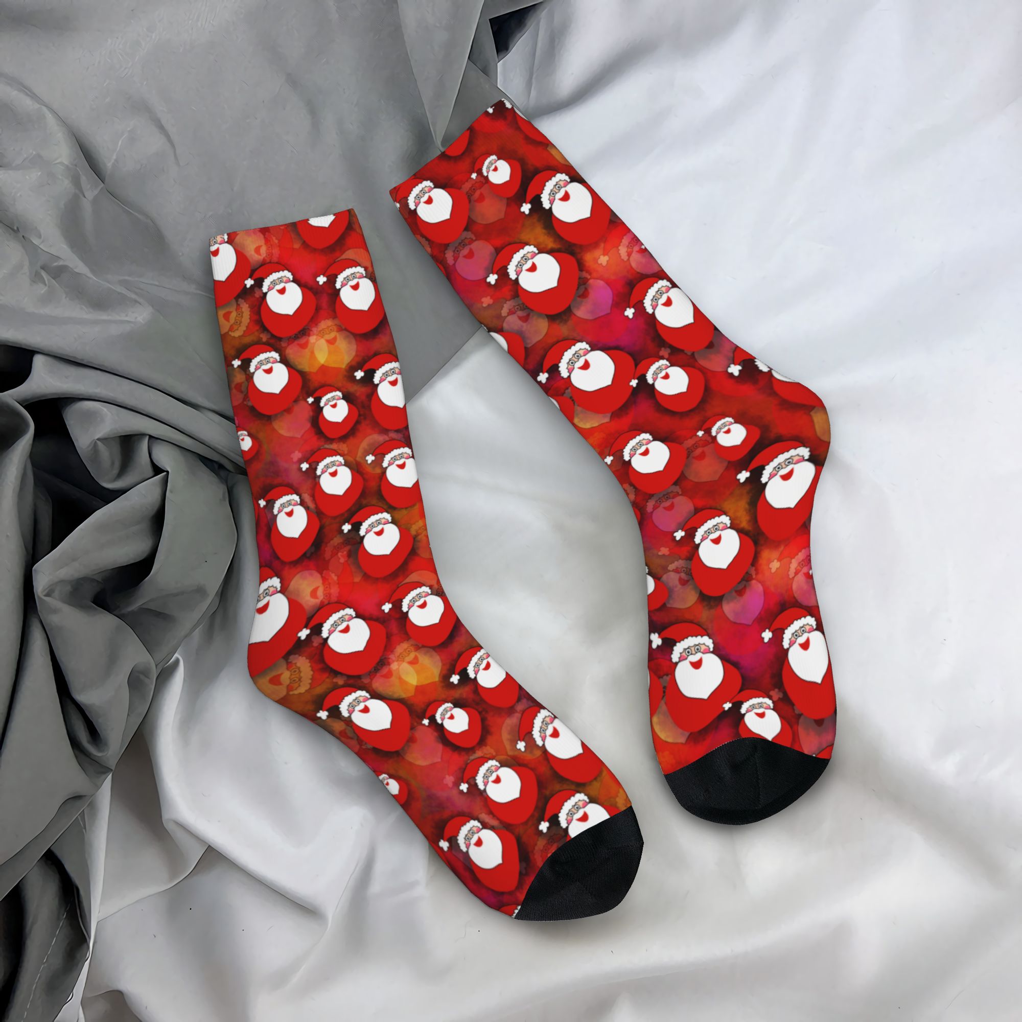 Dress Sock Men - Chaussettes personnalisées Père Noël, cadeaux de