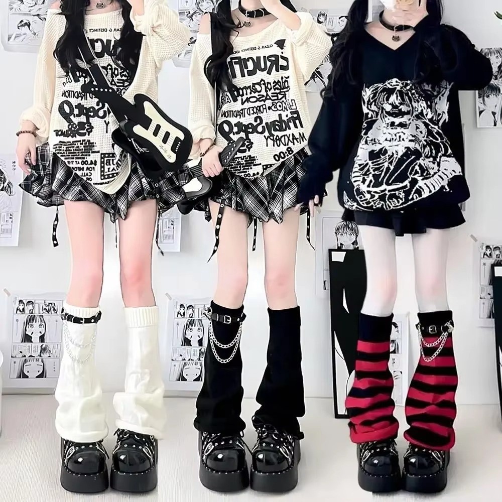 Guêtres en tricot de style jap - Boot Sock Slouchy avis et prix