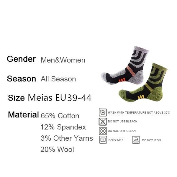 Chaussettes d'hiver chaudes en - Wool Hiking Sock avis et prix