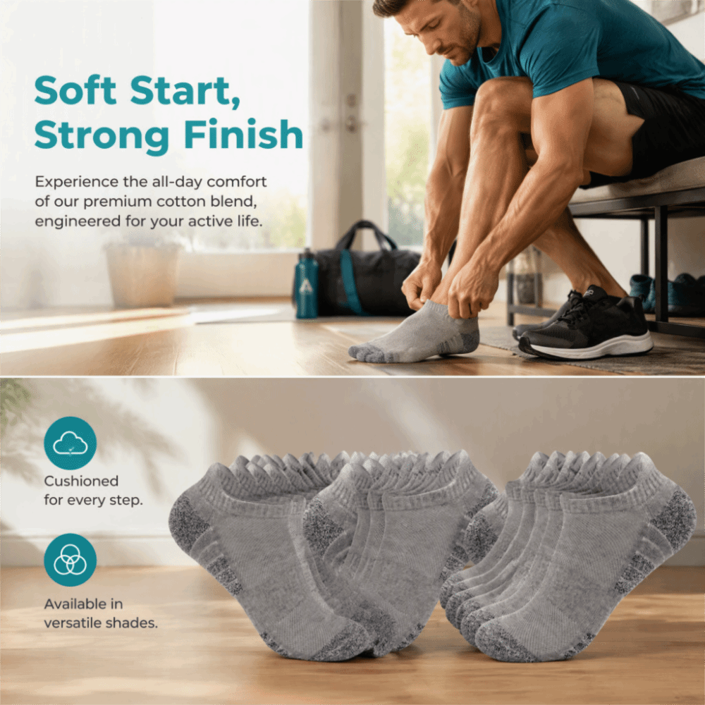 12 paires de chaussettes basse - Athletic Sock Cushion avis et prix