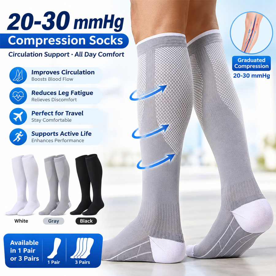 3/1 paires de chaussettes de c - Compression Sleeve Calf avis et prix